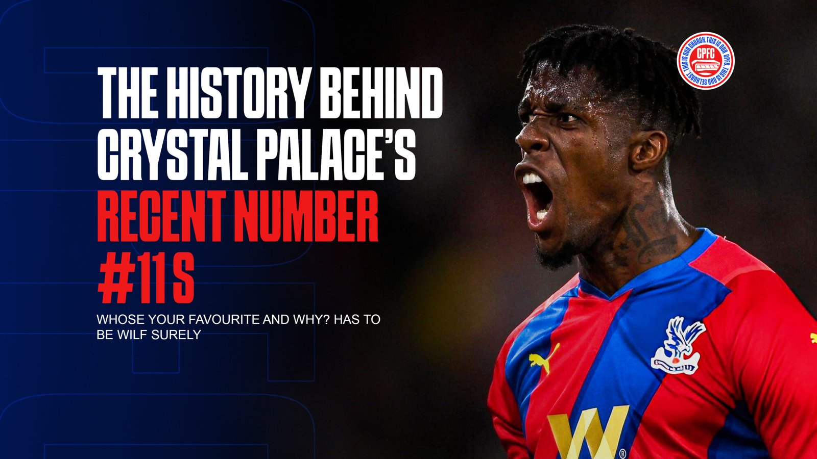 Wilfried Zaha in Crystal Palace jersey
