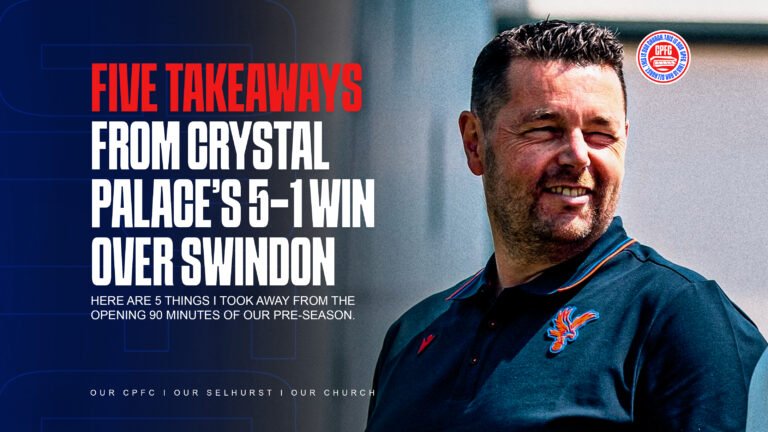 Pierre Sage during Crystal Palace vs Swindon Town
